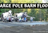 How To Pour A Concrete Floor For A Large Pole Barn | Sloped To Floor Drains