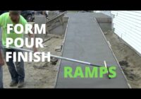 ADA Concrete Wheelchair Ramp 1:12 Slope (Form, Pour, Finish)