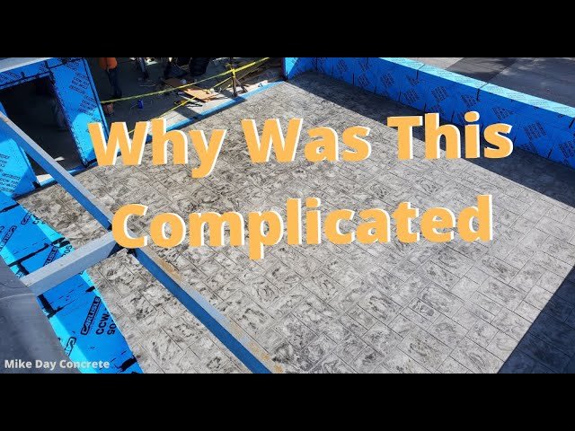 Amazing Looking Stamped Concrete Patio - How We Did It!