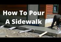 Beginners Concrete Sidewalk - Do It Yourself (Form, Pour, Finish)
