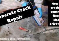 Concrete Crack Repair - How to fix cracks in concrete DIY