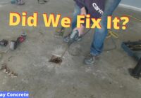 Concrete Floor Repair - Installing a New Drain in Garage Floor