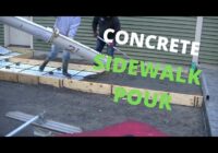 Concrete Sidewalk Pour (Front & Back Yard Walkways)