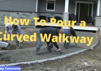Curved Concrete Sidewalk Pour (Tip: What I use for Forms)