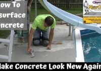 How To Resurface A Concrete Patio Using Rapid Set NewCrete Concrete Resurfacer