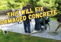 (Almost) Self Leveling Concrete Overlay For Fixing Damaged Concrete Patio (Like NEW)