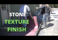 Finishing Concrete Sidewalks (Stone Textured Finish)