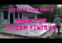 Finishing The Concrete For A Large Patio Slab (Part 2)