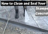 How To Clean And Seal Stamped Concrete | Sealer Recommendation