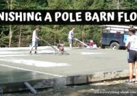How To Finish A Large Pole Barn Slab | Power Trowel Finish