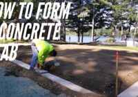 How to form a concrete slab
