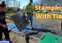 How To Form, Pour, and Stamp A Concrete Patio Slab. 16' X 12'