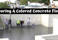 How To Pour A Colored Concrete Floor | Add Color To Your Concrete Mix