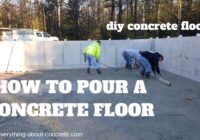 HOW TO POUR A CONCRETE FLOOR : DIY CONCRETE FLOOR