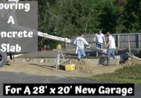 How To Pour A Concrete Slab For A New Garage Part 2