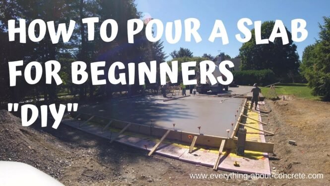 How To Pour A Concrete Slab For Beginners DIY