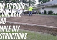 How to pour a concrete slab Simple DIY Instructions