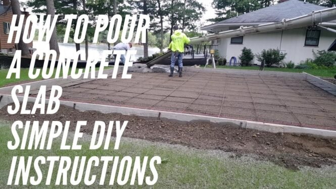 How to pour a concrete slab Simple DIY Instructions