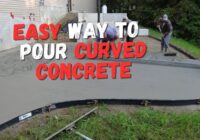 How To Pour A Curved Concrete Patio (Best Forms For Curving Concrete)