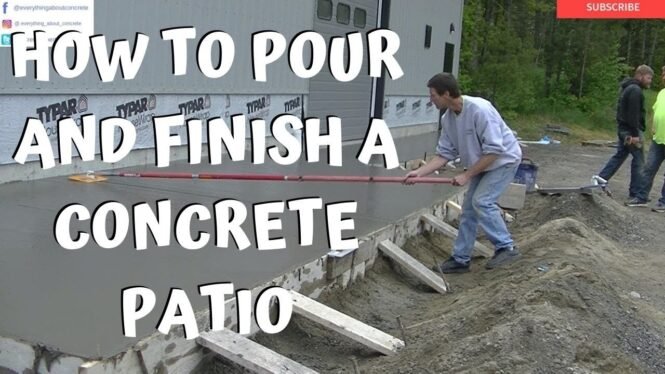 HOW TO POUR AND FINISH A CONCRETE PATIO AND WALKWAY