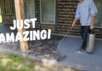 How To Pour and Stamp a Concrete Patio slab | Using Liquid Release