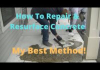 How To Repair And Resurface A Concrete Patio Slab