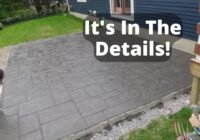 How To Stamp A Concrete Patio 22' X 15' in the Back Yard!