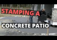 How To Stamp A Concrete Patio (Random Stone Backyard Patio Slab)