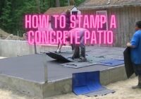 How To Stamp A Concrete Patio Slab DIY