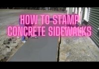 How To Stamp A Concrete Sidewalk (Concrete Stamping Techniques)
