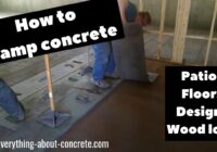 How To Stamp Concrete - Stamped Concrete Patios, Floors, Designs, Diy