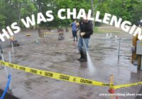 How We Stamped a Concrete Slab for Maine Cabin Masters (Must See!)