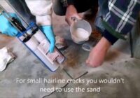 Concrete floor crack repair - How I repair cracks in concrete slabs & floors