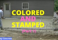 Pouring A Colored Concrete Patio Slab (Part 1, Stamping is Part 2)