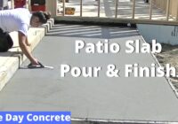 Pouring And Finishing A Concrete Patio Slab (for beginners)