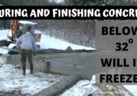 Pouring And Finishing Concrete In Freezing Cold Temperatures