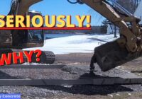 Pouring Concrete Patios with an Excavator (Was This Messed Up?)