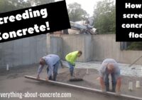 Screed Concrete - How to kick screed a concrete floor