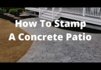 How To Stamp A Curved Concrete Patio (Plus! A Better Way To Give Free Estimates)