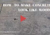 Stamped concrete patio that looks like wood!