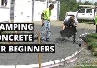 Stamping Concrete For Beginners | Learn How To Stamp Concrete