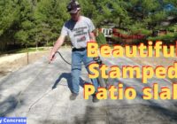 How To Form, Pour, and Stamp A Beautiful Stamped Concrete Patio Slab (34' X 16')