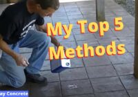 How To Remove Concrete Sealer (Strip And Re-Seal Old White Acrylic Sealer)