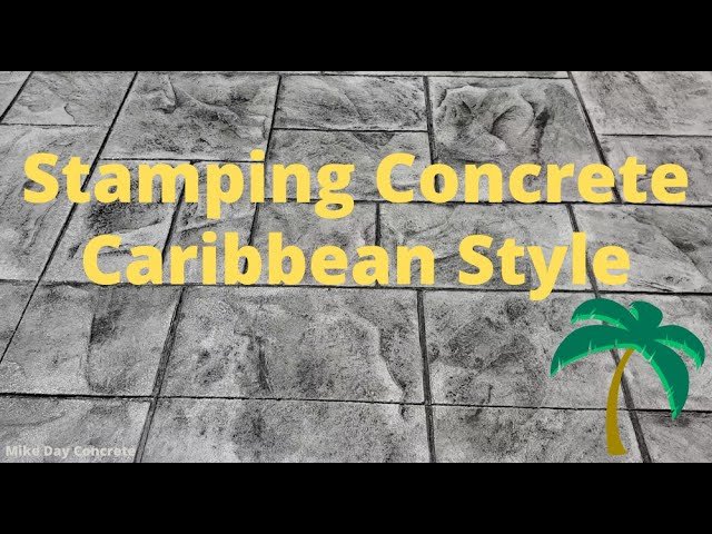 We Traveled To The Virgin Islands To Stamp some Concrete!