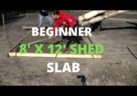 I Wouldn't Dry Pour A Concrete Slab Like This | This Way Is Better - DIY 8' X 12' Slab