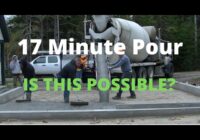 17 Minute Garage Floor Pour (How To Pour A Concrete Floor)