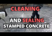 How To Clean And Seal A Stamped Concrete Patio (New or Old)