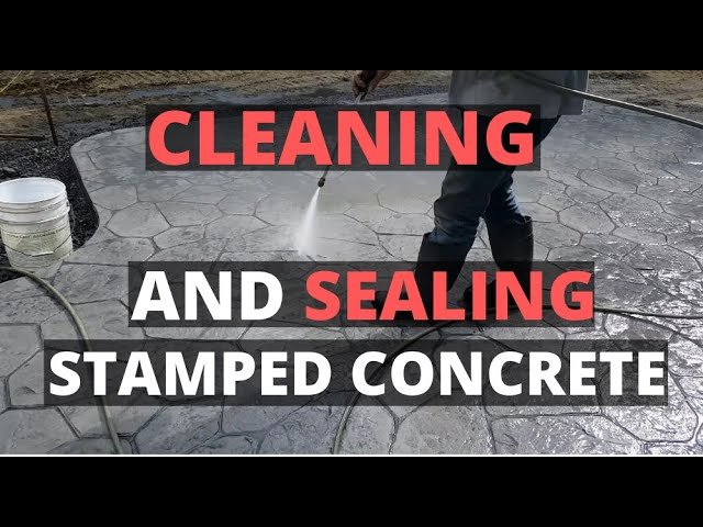 How To Clean And Seal A Stamped Concrete Patio (New or Old)