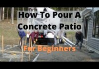 How To Pour A Concrete Patio (Do It Yourself)
