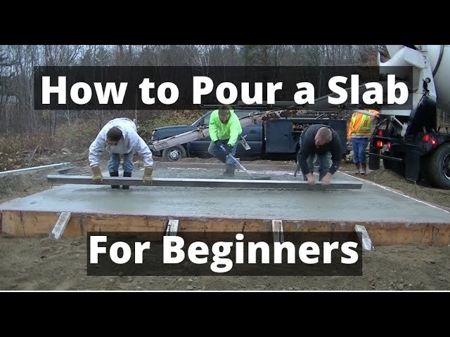 How To Pour A Concrete Slab for A Tiny House (16' x 24') Beginners DIY